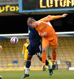 Chris Perry wins the header