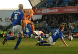 Calvin Andrew fires in a shot