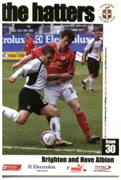Programme: Luton Town FC vs Brighton & Hove Albion (12th Apr 2008)