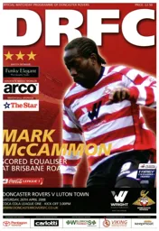 Programme: Doncaster Rovers vs Luton Town FC (26th Apr 2008)