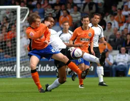 Calvin Andrew battling for the ball