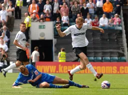 Asa Hall gets past a prone Gills defender