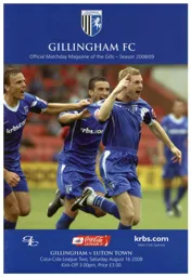 Programme: Gillingham vs Luton Town FC (16th Aug 2008)