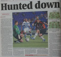Match Report: Reading vs Luton Town FC (26th Aug 2008)
