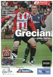 Programme: Exeter City vs Luton Town FC (30th Aug 2008)