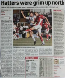 Match Report: Rotherham United vs Luton Town FC (20th Sep 2008)