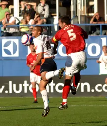 Ryan Charles in an aerial challenge