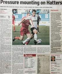 Match Report: Luton Town FC vs Accrington Stanley (18th Oct 2008)