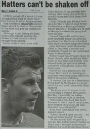 Match Report: Bury vs Luton Town FC (25th Oct 2008)