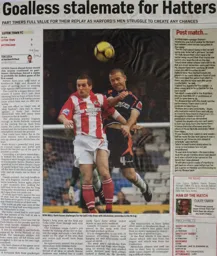 Match Report: Luton Town FC vs Altrincham (8th Nov 2008)