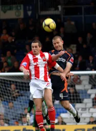 Keith Keane heads clear