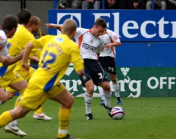 Sol Davis puts the Town ahead with a rare goal