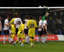 Conrad Logan tips the ball over the bar