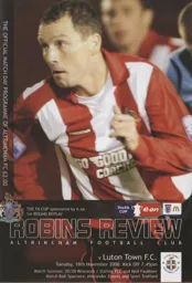 Programme: Altrincham vs Luton Town FC (18th Nov 2008)