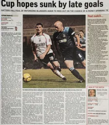 Match Report: Southend United vs Luton Town FC (29th Nov 2008)