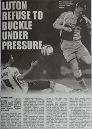 Match Report: Wycombe Wanderers vs Luton Town FC (13th Dec 2008)