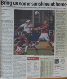 Match Report: Luton Town FC vs Morecambe (20th Dec 2008)