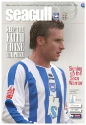 Programme: Brighton & Hove Albion vs Luton Town FC (20th Jan 2009)