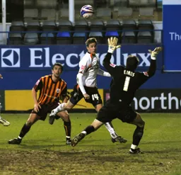 Asa Hall heads in what everyone thought was a late winner