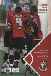 Programme: Bournemouth vs Luton Town FC (27th Jan 2009)