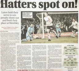 Match Report: Luton Town FC vs Brighton & Hove Albion (17th Feb 2009)