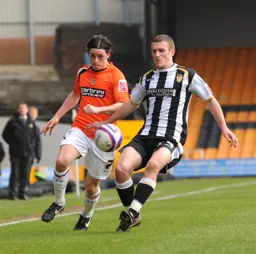 Ian Henderson looks to get down the wing