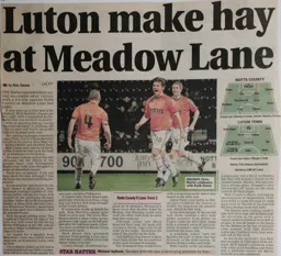 Match Report: Notts County vs Luton Town FC (10th Mar 2009)