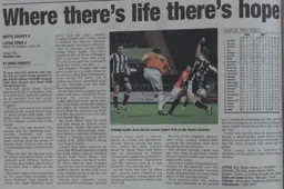 Match Report: Notts County vs Luton Town FC (10th Mar 2009)