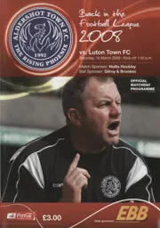Programme: Aldershot Town vs Luton Town FC (14th Mar 2009)