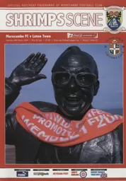 Programme: Morecambe vs Luton Town FC (28th Mar 2009)