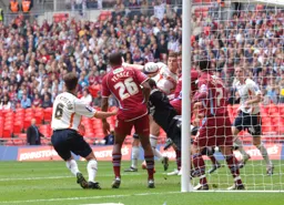 Pressure on the Scunthorpe defence