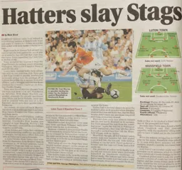 Match Report: Luton Town FC vs Mansfield Town (11th Aug 2009)
