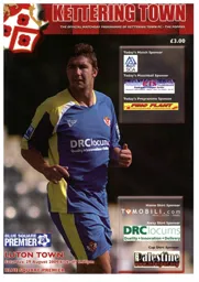 Programme: Kettering Town vs Luton Town FC (29th Aug 2009)