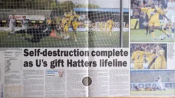 Match Report: Cambridge United vs Luton Town FC (26th Sep 2009)