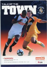 Programme: Luton Town FC vs Tamworth (3rd Oct 2009)
