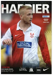 Programme: Kidderminster Harriers vs Luton Town FC (10th Oct 2009)