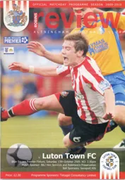 Programme: Altrincham vs Luton Town FC (17th Oct 2009)