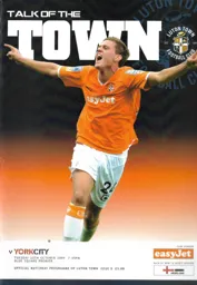 Programme: Luton Town FC vs York City (20th Oct 2009)