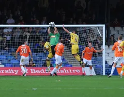 Mark Tyler safely catches the ball