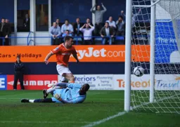 Town`s frustrations are underlined when this Tom Craddock goal is disallowed