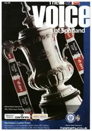 Programme: Rochdale vs Luton Town FC (11th Nov 2009)