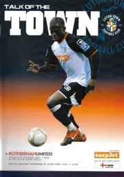 Programme: Luton Town FC vs Rotherham United (8th Dec 2009)