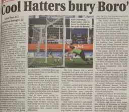 Match Report: Luton Town FC vs Eastbourne Borough (28th Dec 2010)