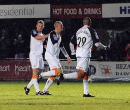 Asa Hall celebrates his goal