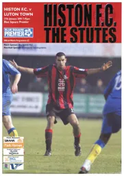 Programme: Histon vs Luton Town FC (27th Jan 2010)
