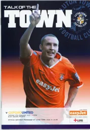 Programme: Luton Town FC vs Oxford United (9th Feb 2010)