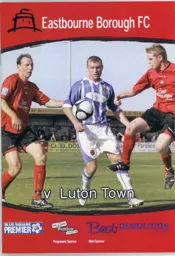 Programme: Eastbourne Borough vs Luton Town FC (13th Feb 2010)