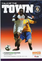 Programme: Luton Town FC vs Forest Green Rovers (9th Mar 2010)