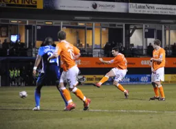 Kevin Gallen scores Town`s second goal