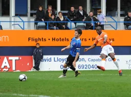 2-0 Claude Gnakpa fires in his first and Town`s second goal